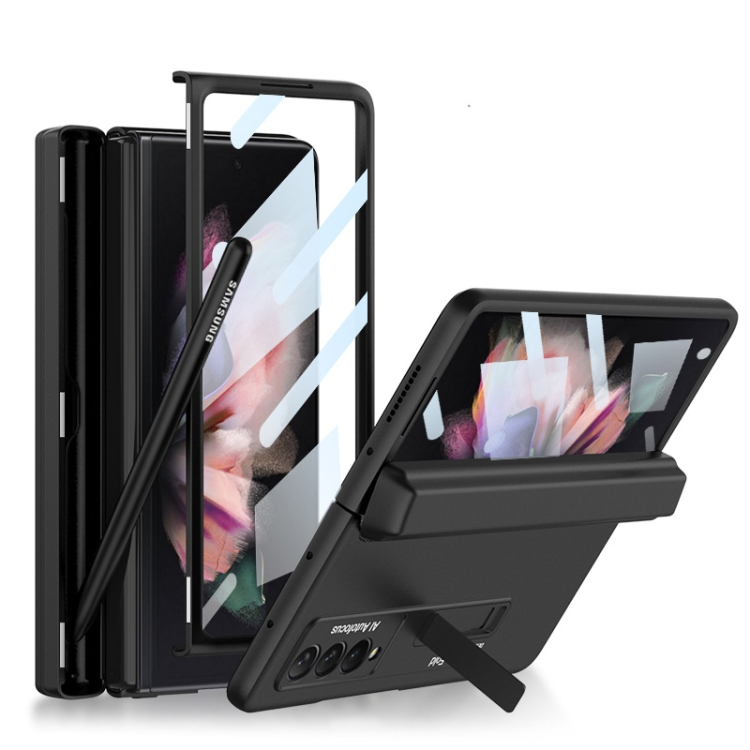 GKK BOX Védőburkolat állvánnyal Samsung Galaxy Z Fold 3 5G fekete akciós termékkép 1