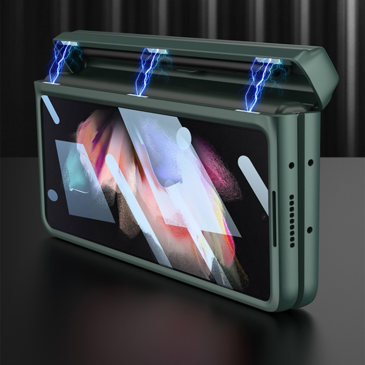 GKK BOX Védőburkolat állvánnyal Samsung Galaxy Z Fold 3 5G fekete termék 2. képe