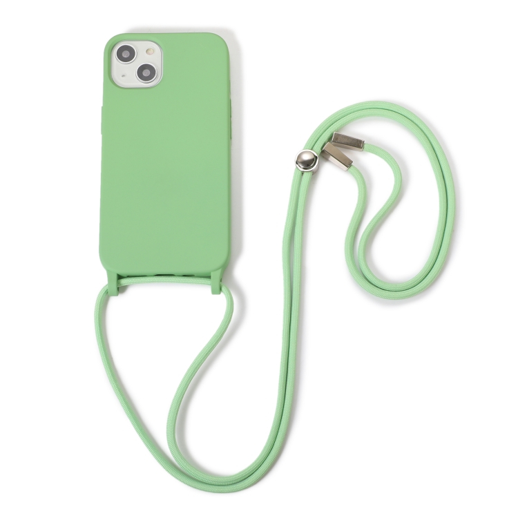 LANYARD Védőburkolat kábellel Apple iPhone 13 világos zöld akciós termékkép 1