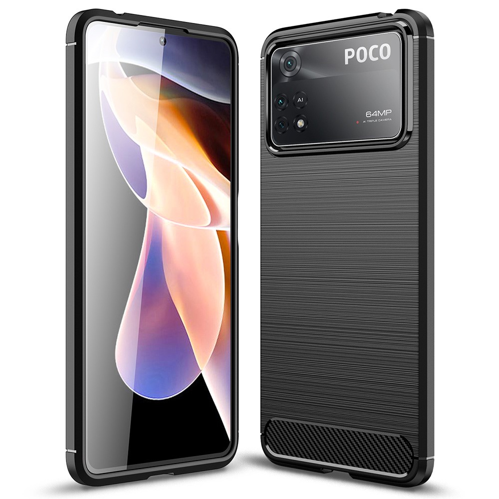 FLEXI TPU burkolat Xiaomi Poco X4 Pro 5G fekete akciós termékkép 1