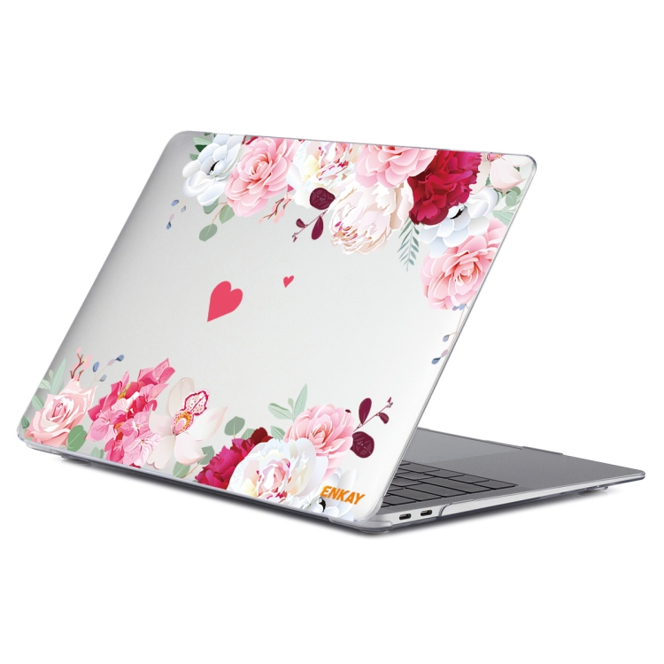 ENKAY FLOWER tok MacBook Pro 13"-hoz A2251 / A2289 / A2338 PEONY akciós termékkép 1