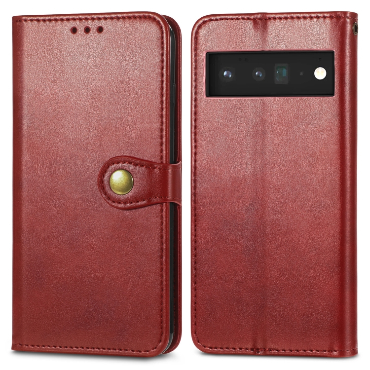 LEATHER BUCKLE Google Pixel 6 piros akciós termékkép 1