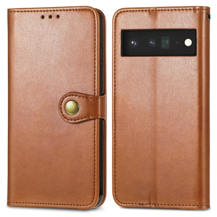 LEATHER BUCKLE Pénztárca Google Pixel 6 barna akciós termékkép 1
