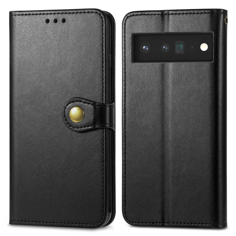LEATHER BUCKLE Pénztárca Google Pixel 6 Pro fekete akciós termékkép 1