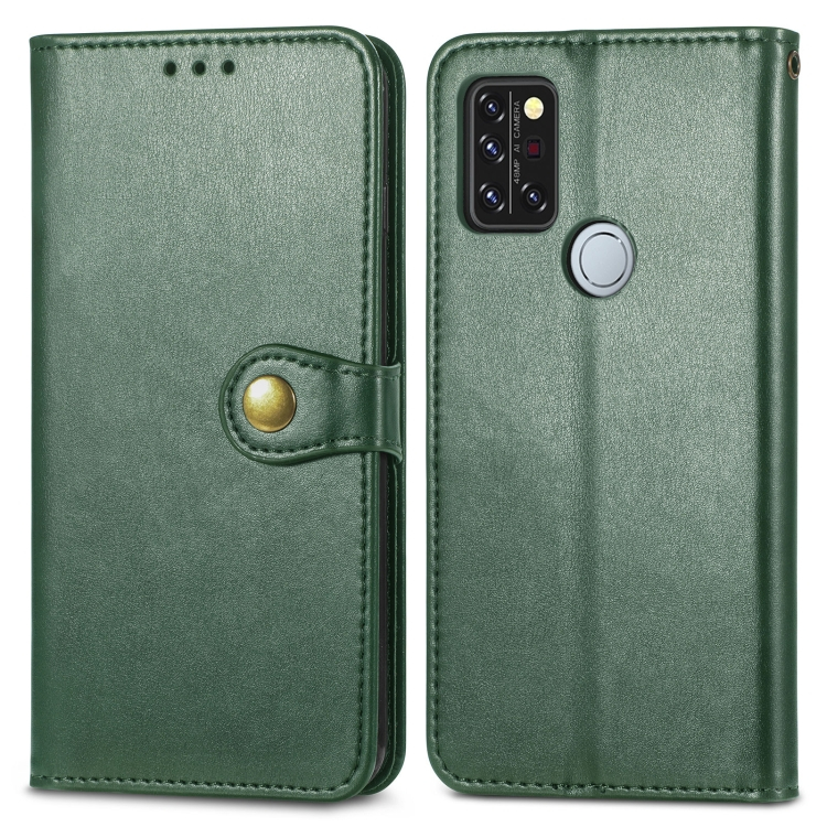 LEATHER BUCKLE Wallet Umidigi A9 Pro zöld akciós termékkép 1