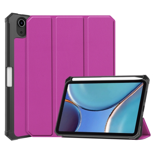 LEATHER Flip tok Apple iPad mini 2021 lila akciós termékkép 1