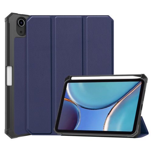 LEATHER Flip tok Apple iPad mini 2021 sötétkék akciós termékkép 1