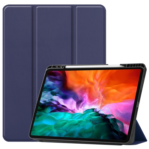 LEATHER Flip tok Apple iPad Pro 12.9 2022 / 2021 sötétkék akciós termékkép 1