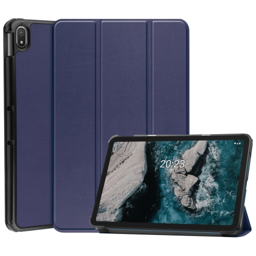 LEATHER Flip tok Nokia T20 kék akciós termékkép 1