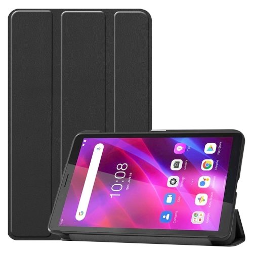 LEATHER Flip tok Lenovo Tab M7 G3 (3. generáció) fekete akciós termékkép 1