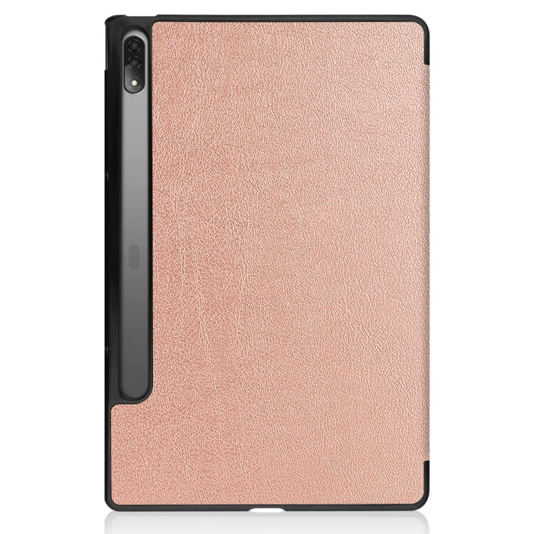 LEATHER Flip tok Lenovo Tab P12 Pro rózsaszín arany színben termék 2. képe