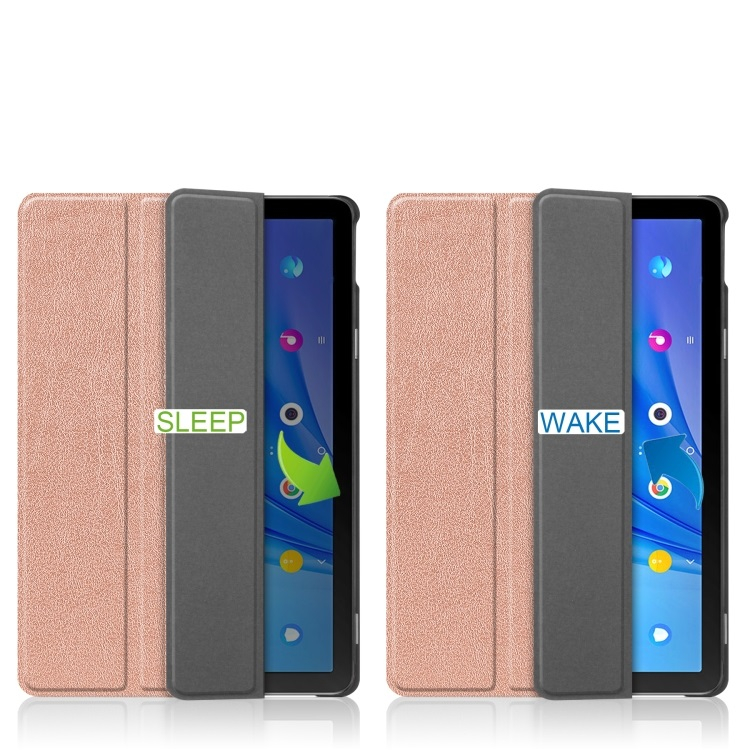 LEATHER Flip tok TCL TAB 10S rózsaszín arany színhez termék 2. képe