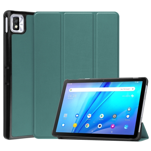 LEATHER Flip tok TCL TAB 10S zöld akciós termékkép 1