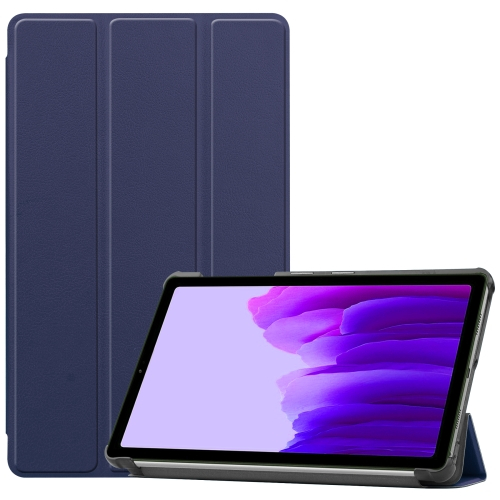 LEATHER Flip tok Samsung Galaxy Tab A7 Lite sötétkék akciós termékkép 1