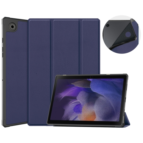 LEATHER Flip tok Samsung Galaxy Tab A8 (SM-X205 / SM-X200) kék akciós termékkép 1
