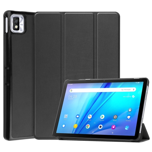 LEATHER Flip tok TCL TAB 10S fekete akciós termékkép 1