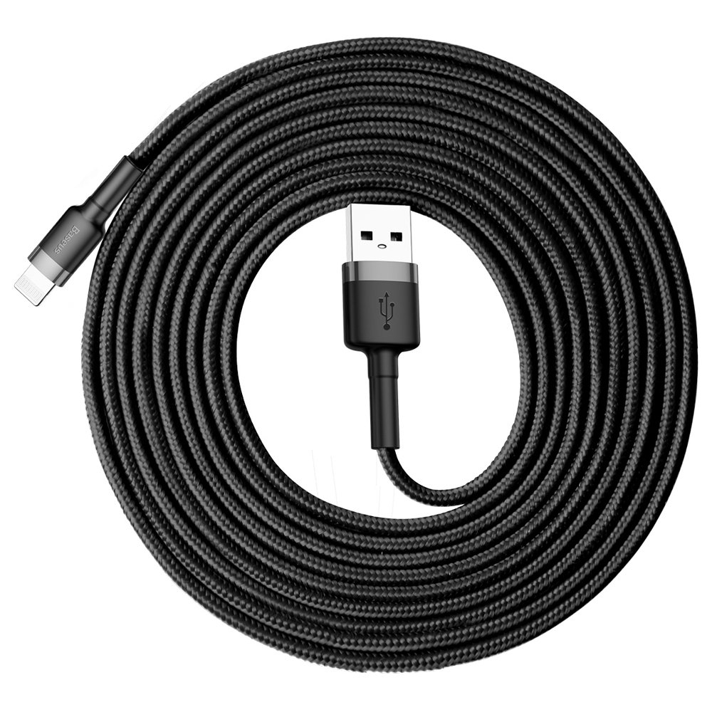 BASEUS CAFULE Lightning kábel 3 méter, fekete akciós termékkép 1