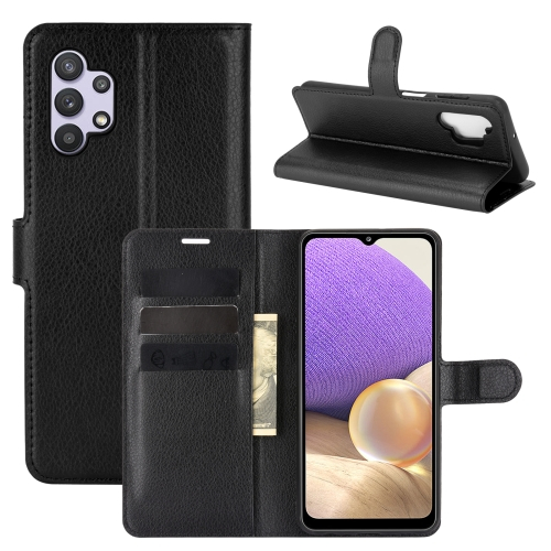 LITCHI Védőburkolat Samsung Galaxy A32 5G fekete termék 2. képe