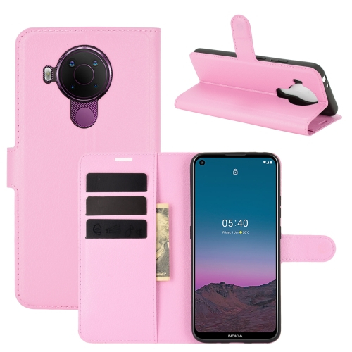 LITCHI Védőburkolat Nokia 5.4 rózsaszín termék 2. képe