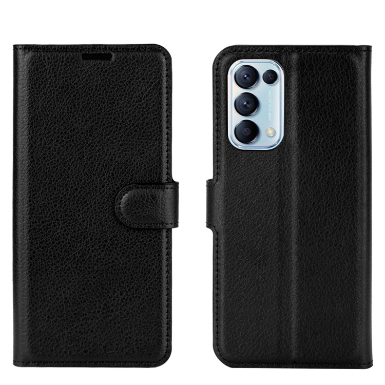 LITCHI Védőburkolat Oppo Reno5 5G fekete akciós termékkép 1