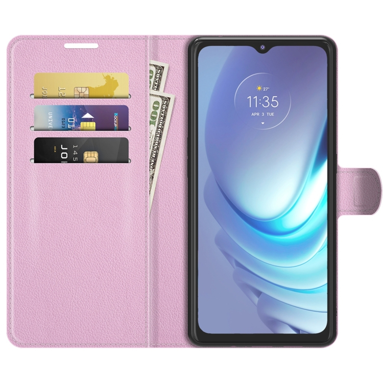 LITCHI Motorola Moto G50 rózsaszín védőburkolat termék 2. képe