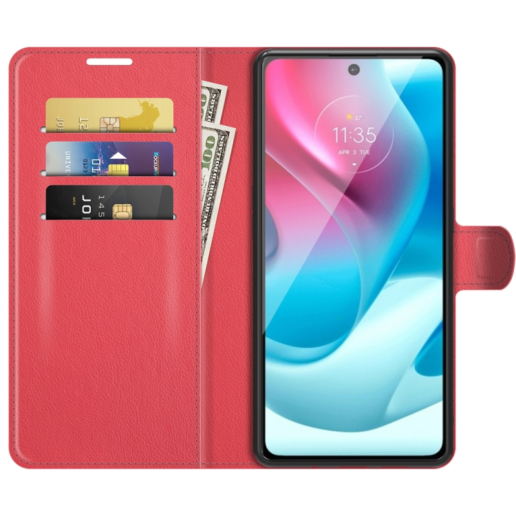 LITCHI Védőburkolat Motorola Moto G60s piros termék 2. képe