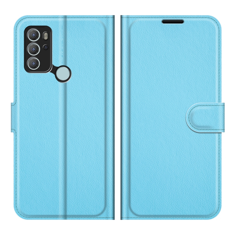 LITCHI Védőburkolat Motorola Moto G60s kék akciós termékkép 1