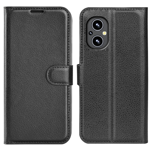 LITCHI Védőburkolat OnePlus Nord N20 5G fekete akciós termékkép 1