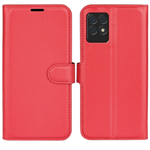 LITCHI Védőburkolat Realme 8i vörös akciós termékkép 1