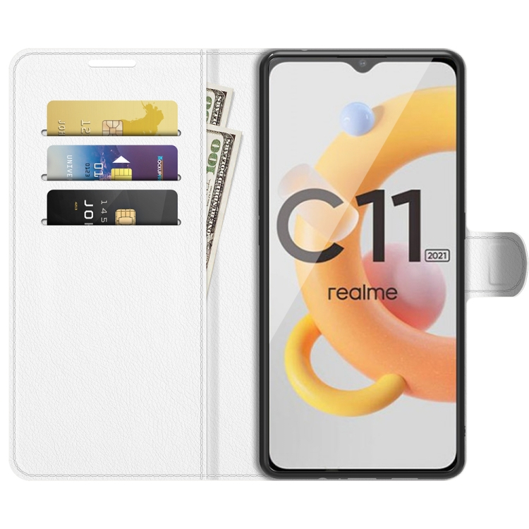 LITCHI védőburkolat Realme C11 2021 fehér termék 2. képe