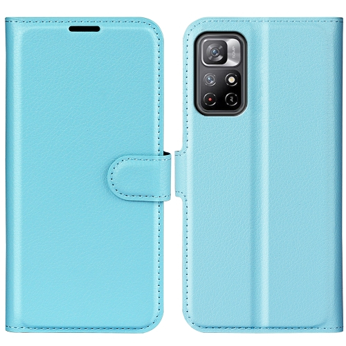 LITCHI Xiaomi Poco M4 Pro 5G / Redmi Note 11S 5G kék védőburkolat akciós termékkép 1