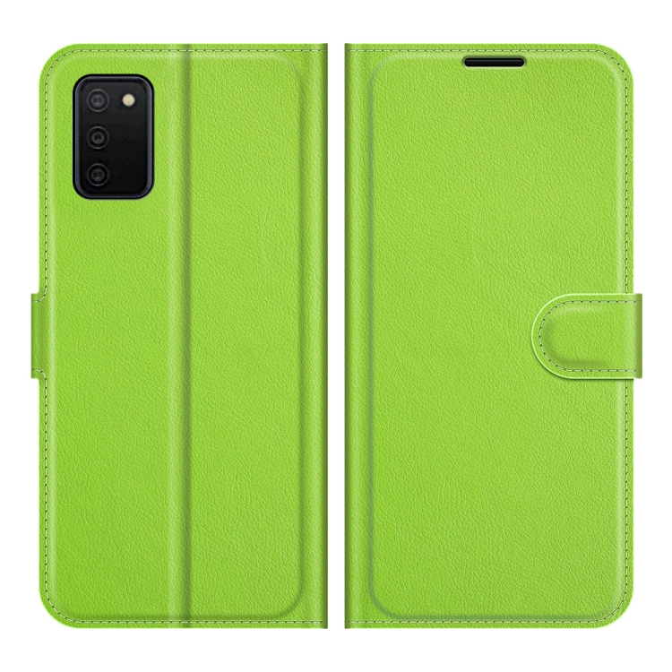 LITCHI védőburkolat Samsung Galaxy A03s zöld akciós termékkép 1