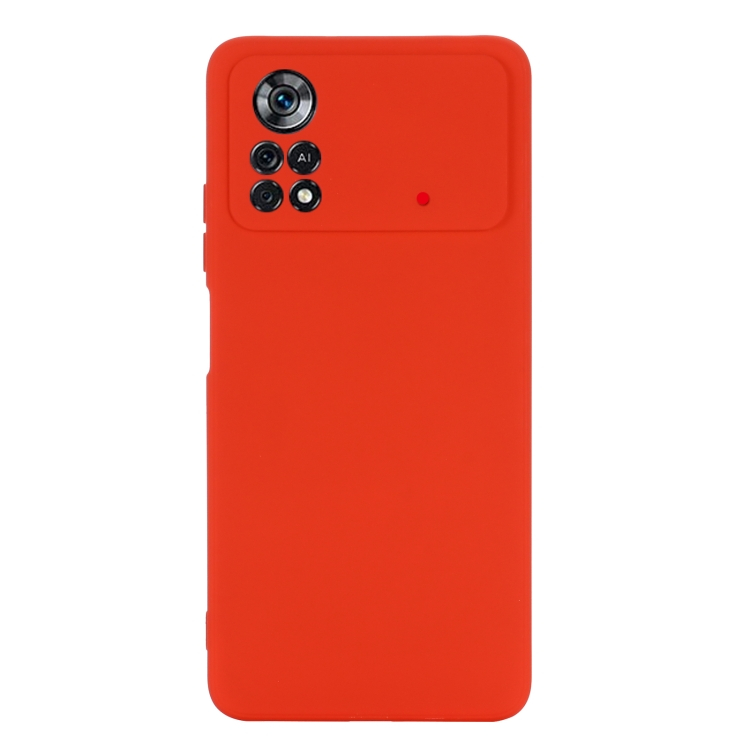 RUBBER Gumi borítás Xiaomi Poco X4 Pro 5G piros termék 2. képe