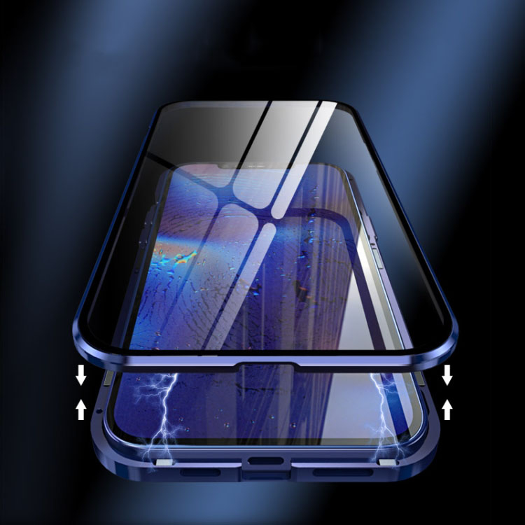 Mágneses borítás 360° Apple iPhone 12 Pro Max ezüst termék 2. képe