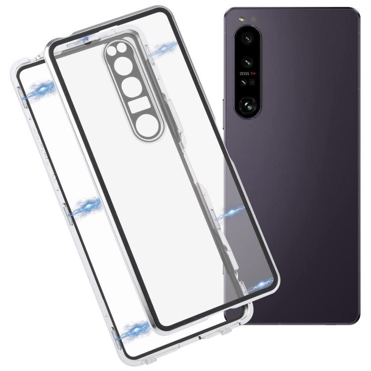 Mágneses borító 360 Sony Xperia 1 IV 5G ezüst akciós termékkép 1