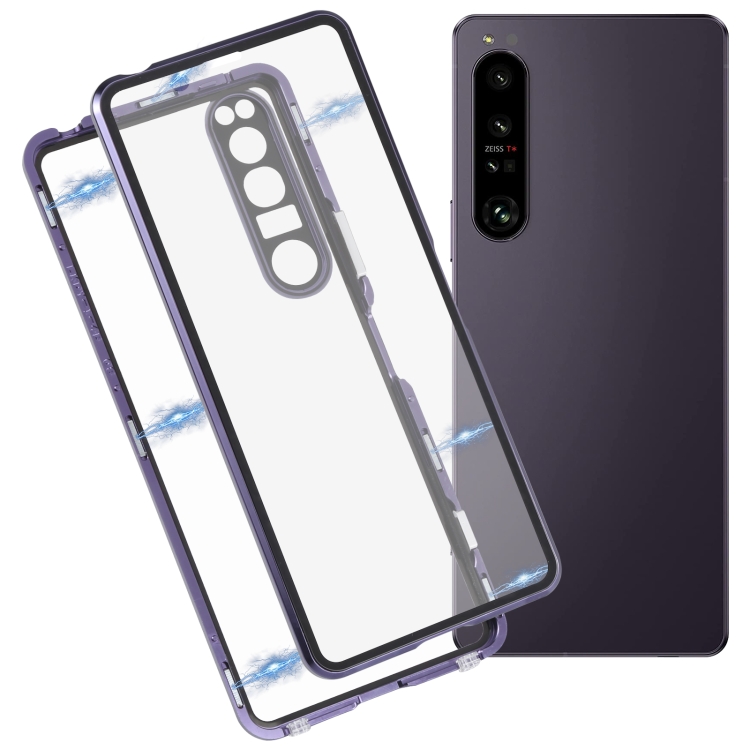 Mágneses borító 360 Sony Xperia 1 IV 5G lila akciós termékkép 1