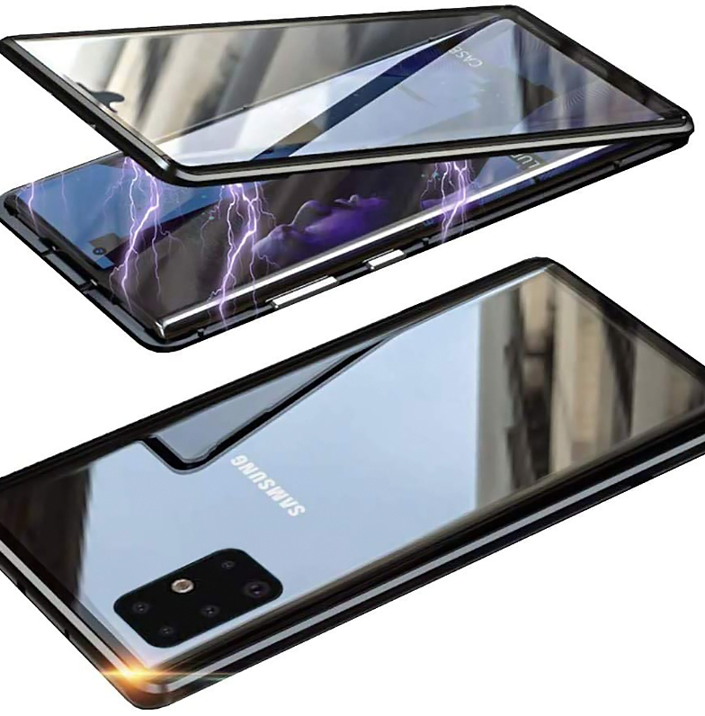 360° mágneses burkolat Samsung Galaxy S21 Plus 5G fekete akciós termékkép 1