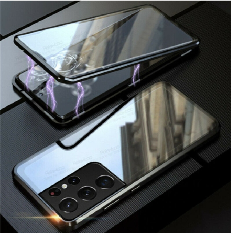 360° mágneses burkolat Samsung Galaxy S21 Plus 5G fekete termék 2. képe