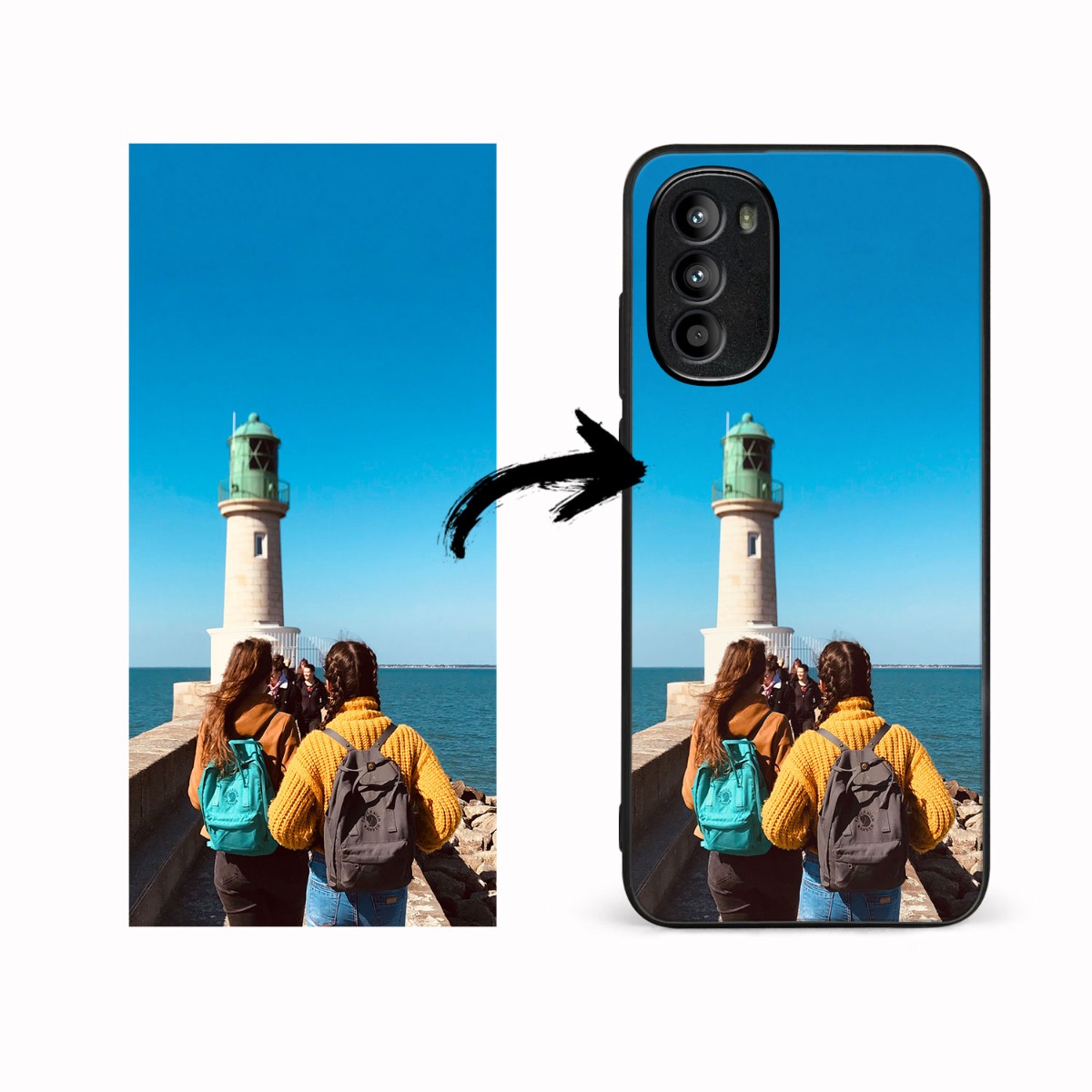 Egyedi fényképes tok Motorola Moto G52 készülékhez termék 2. képe