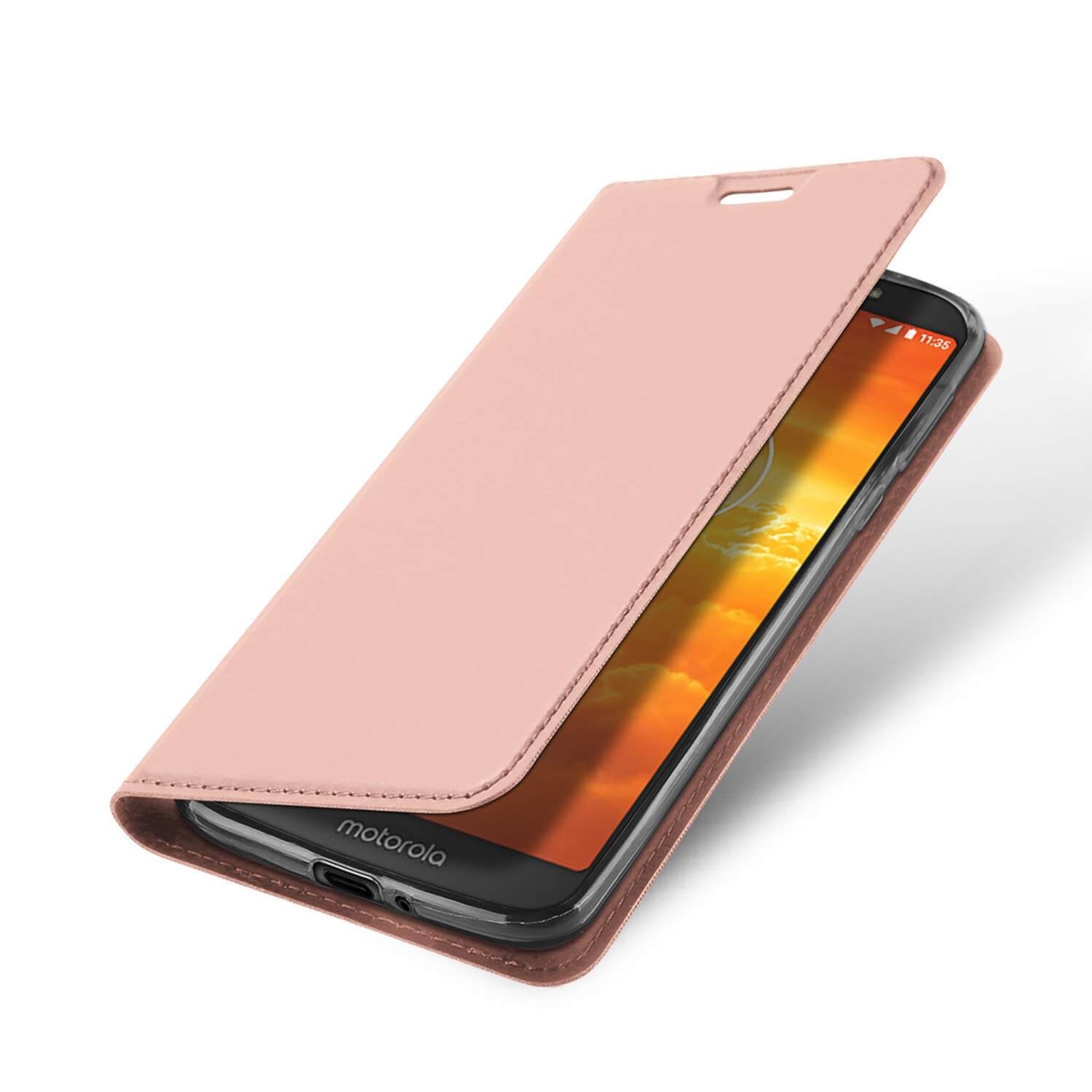 DUX Peňaženkový obal Motorola Moto E5 Play ružový akciós termékkép 1