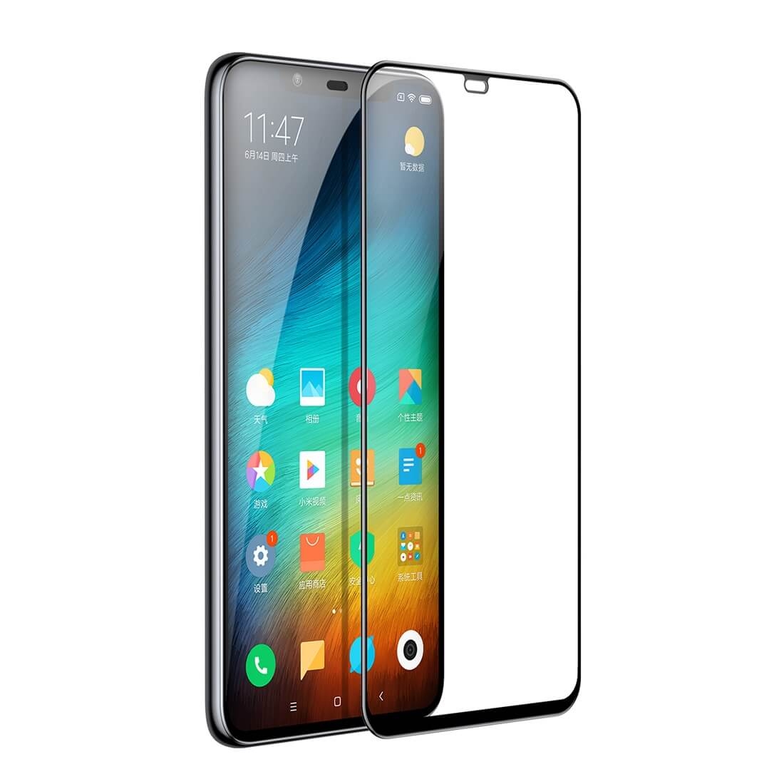 3D edzett üveg Xiaomi Mi 8 fekete akciós termékkép 1