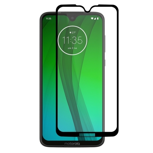 3D Edzett üveg Motorola Moto G7 Plus fekete akciós termékkép 1