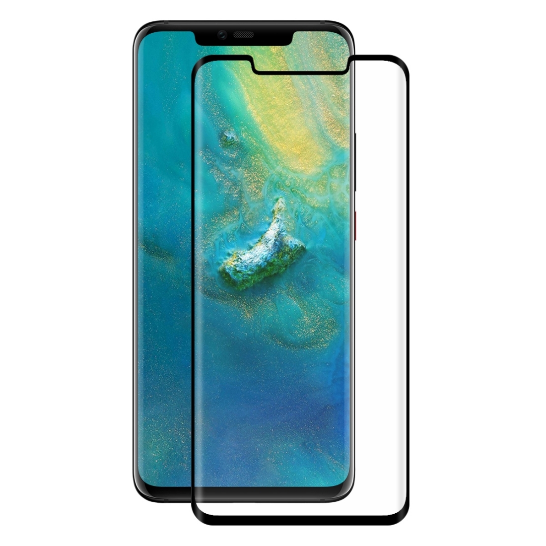 3D Edzett üveg Huawei Mate 20 Pro fekete akciós termékkép 1