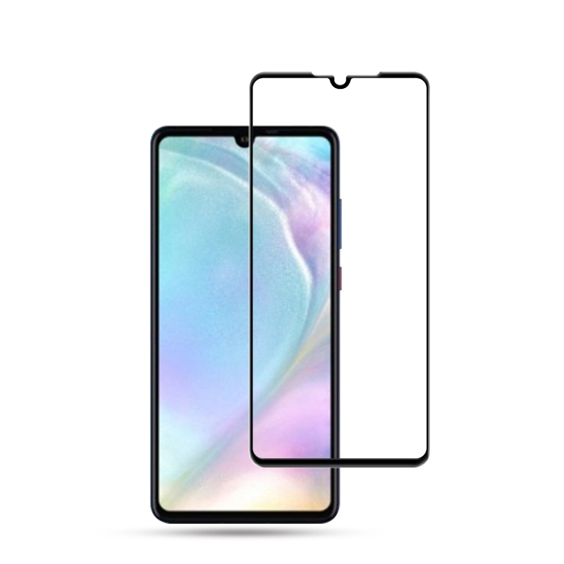 3D Edzett üveg Huawei P30 fekete akciós termékkép 1
