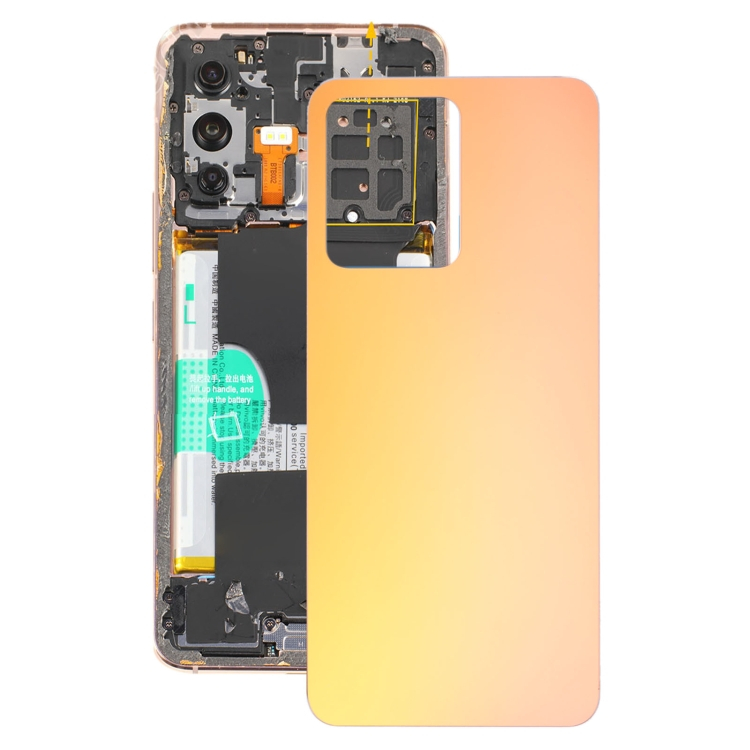 Hátlap (akkumulátorfedél) Vivo V23 5G sárga akciós termékkép 1