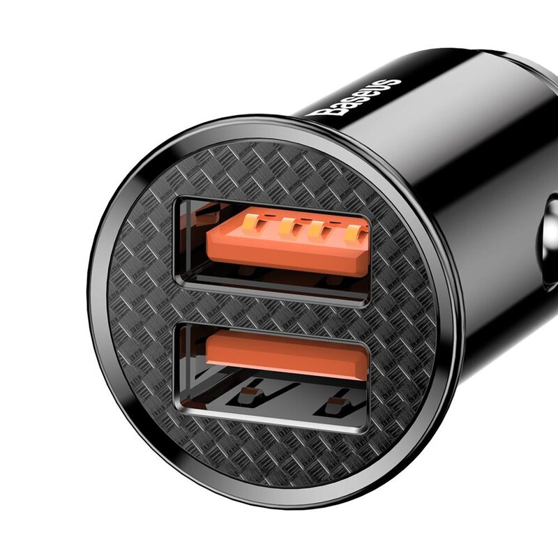 Baseus CCALL-YD01 30W QuickCharge 3.0 autós töltő fekete termék 2. képe
