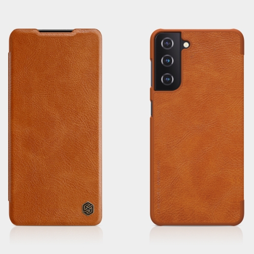 NILLKIN LEATHER Samsung Galaxy S21 Plus 5G barna akciós termékkép 1