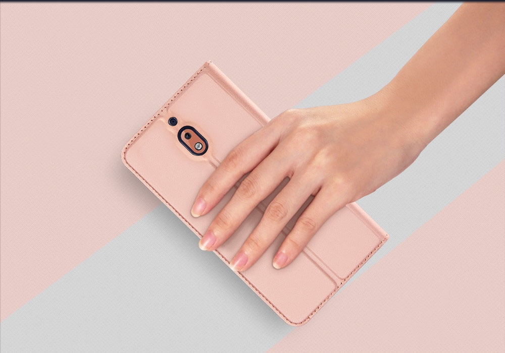 DUX könyves tok Nokia 2.1 rózsaszín termék 2. képe