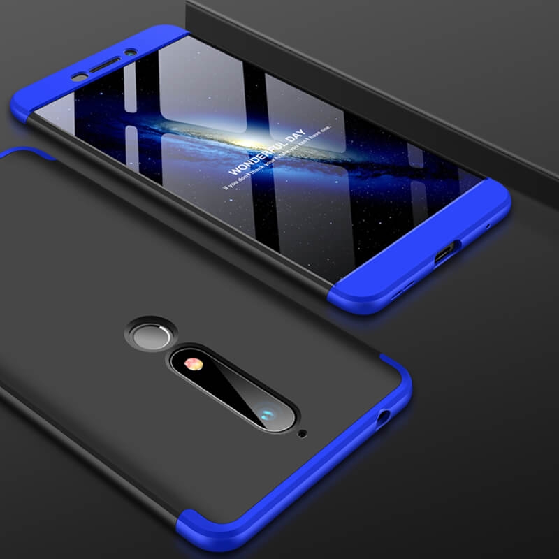 360° védőtok Nokia 6.1-hez fekete (kék) termék 2. képe