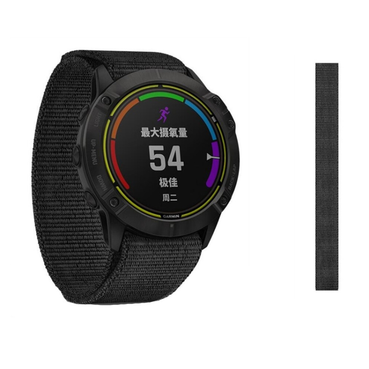Garmin Fenix 6 fekete nylon szíj akciós termékkép 1